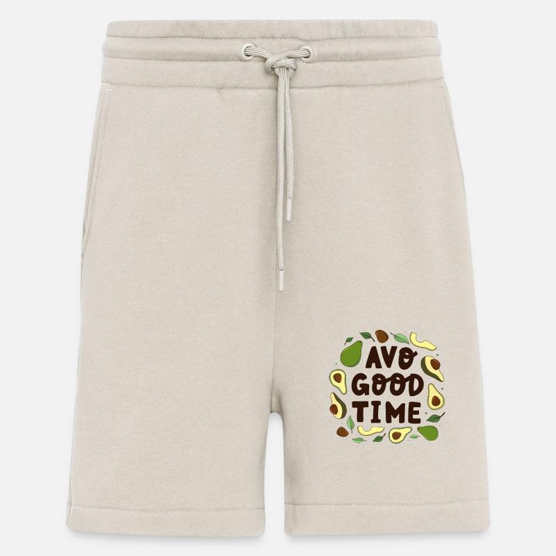 Avocado Spruch good time - Shorts - made by SPREAD - WARM CLAY