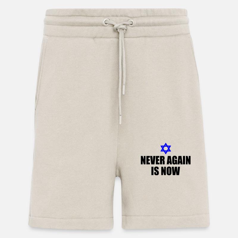 Never again is now - Shorts - made by SPREAD - WARM CLAY