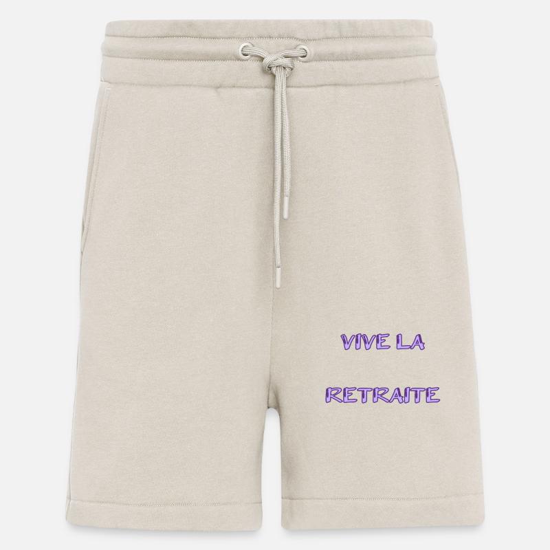 RETRAITE. RETRAITE. RETRAITEE. RETRAITE - Short bio décontracté fabriqué en UE - WARM CLAY
