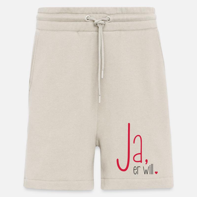 Ja er will - Junggesellenabschied Junggeselle - Shorts - made by SPREAD - WARM CLAY