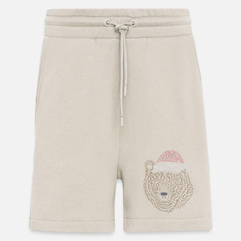 Ours de Noël, ours - Short bio décontracté fabriqué en UE - WARM CLAY