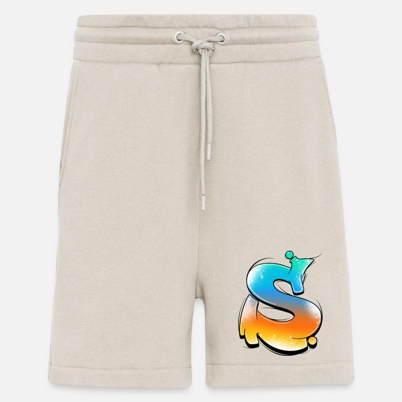 S-Gradient Neon Splashes - Shorts - made by SPREAD - WARM CLAY