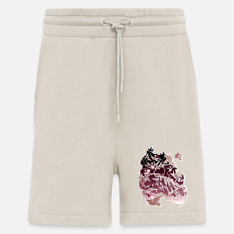 Dragon Graffito Abstract - Shorts - made by SPREAD - WARM CLAY