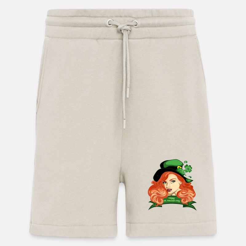 St. Patricks Pinup-Kleeblatthut - Shorts - made by SPREAD - WARM CLAY