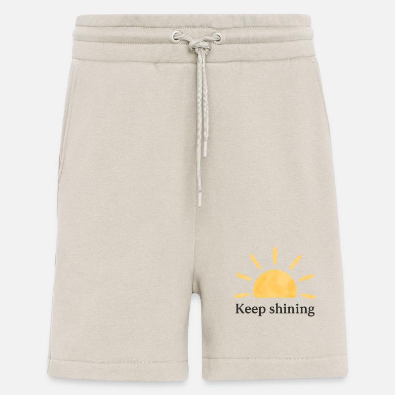 Keep Shining – Sonne – Minimalistisch - Shorts - made by SPREAD - WARM CLAY