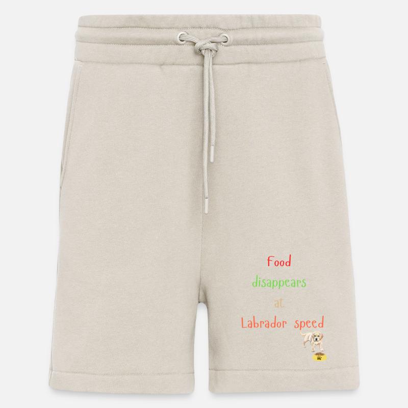 Labrador Essen Verschwinden Verspieltes Design - Shorts - made by SPREAD - WARM CLAY
