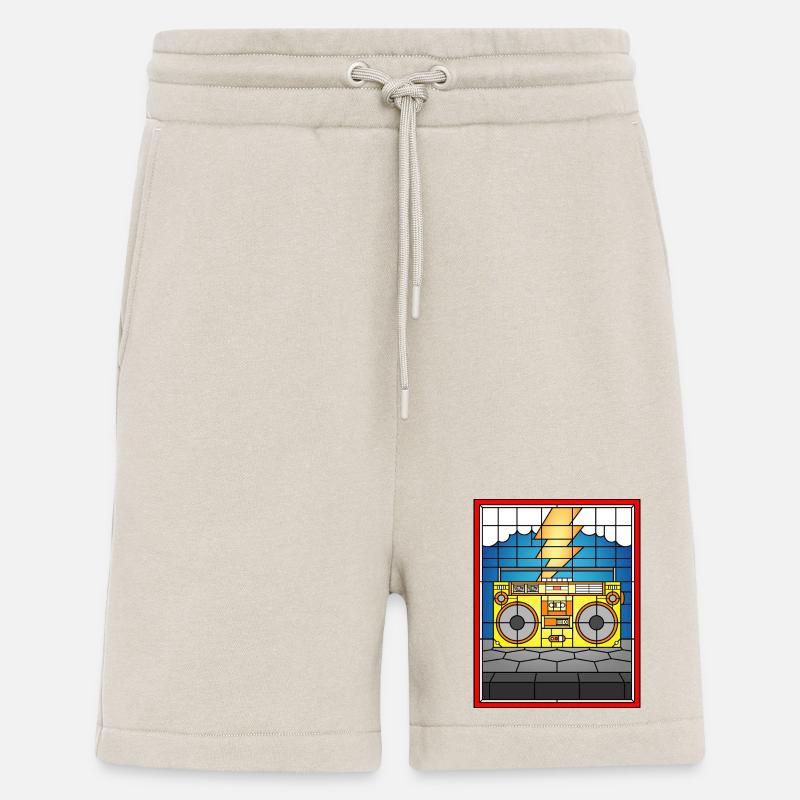 Buntglas-Boombox mit Blitz - Shorts - made by SPREAD - WARM CLAY