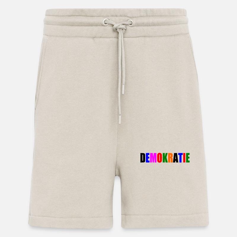 Démocratie - Short bio décontracté fabriqué en UE - WARM CLAY