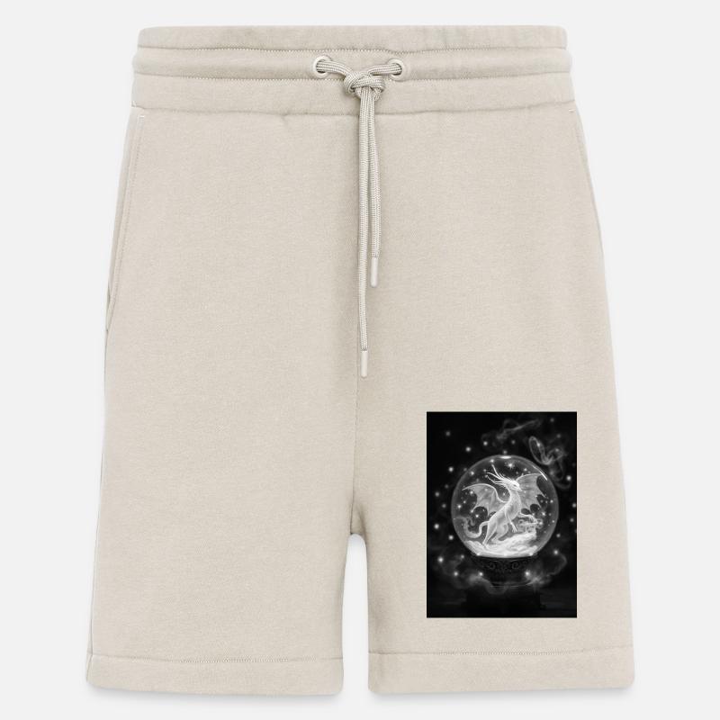 Drache in Glaskugel - Shorts - made by SPREAD - WARM CLAY