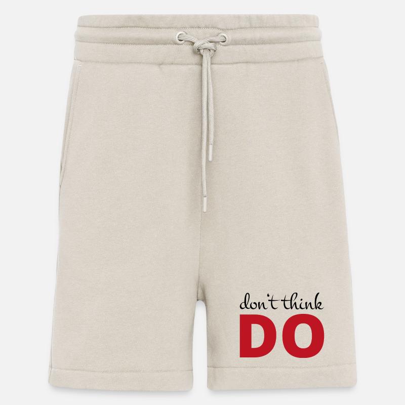 Don't think, act - Shorts - made by SPREAD - WARM CLAY