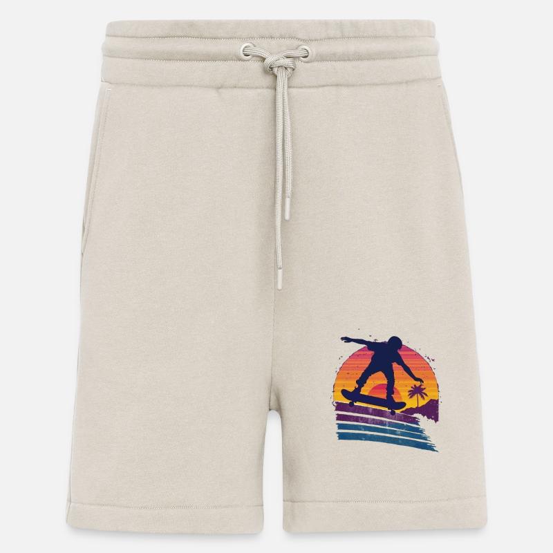 Sunset Skateboard Silhouette - Shorts - made by SPREAD - WARM CLAY