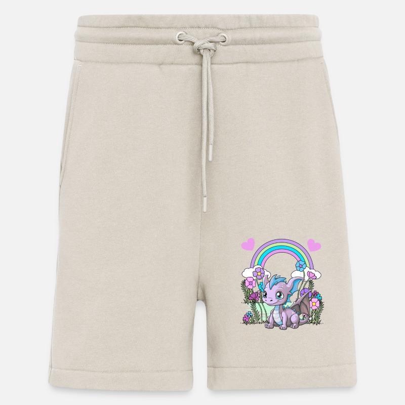 Drache Drachen Kinder Kind Regenbogen - Shorts - made by SPREAD - WARM CLAY