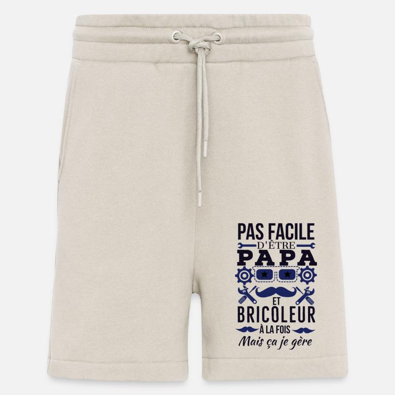 Papa Bricoleur 1 - Short bio décontracté fabriqué en UE - WARM CLAY