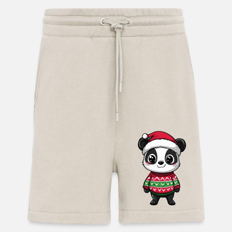 Panda Weihnachten Comic - Shorts - made by SPREAD - WARM CLAY