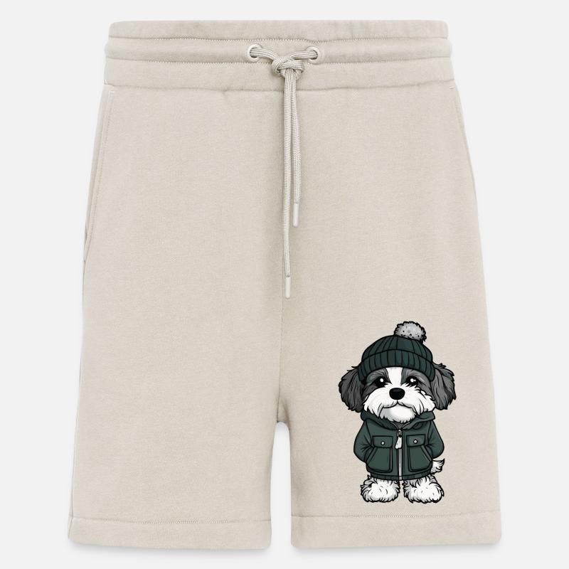 Havanese Hund Winter - Shorts - made by SPREAD - WARM CLAY