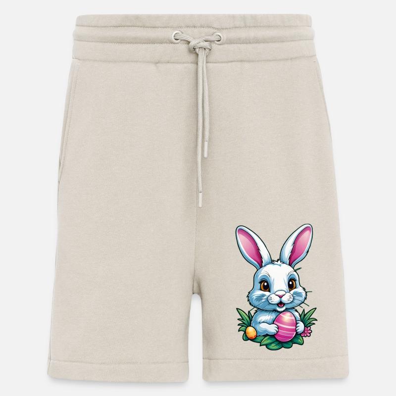 Lapin de Pâques - Short bio décontracté fabriqué en UE - WARM CLAY