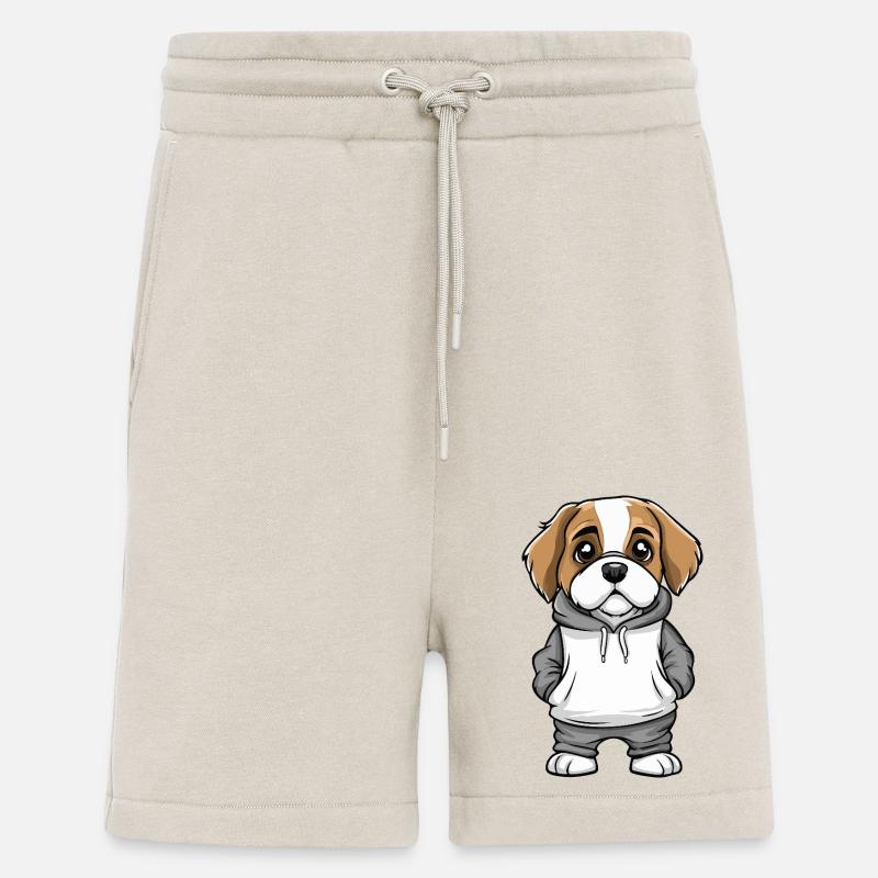 Saint Bernard Hund Lustig - Shorts - made by SPREAD - WARM CLAY