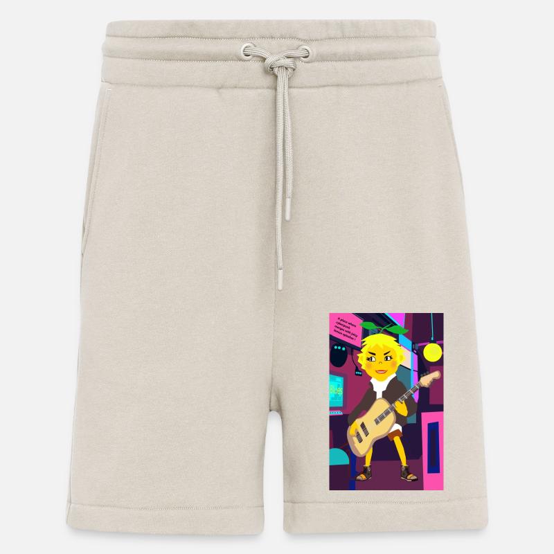 Cyber Lemon Rocker avec guitare - Short bio décontracté fabriqué en UE - WARM CLAY