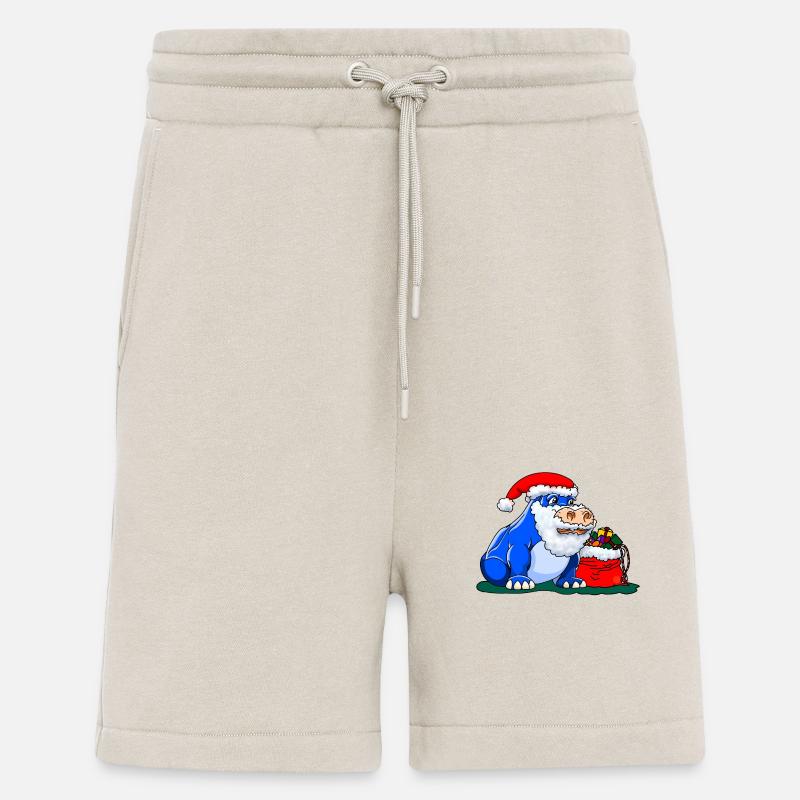 Weihnachtsmann Nilpferd - Shorts - made by SPREAD - WARM CLAY