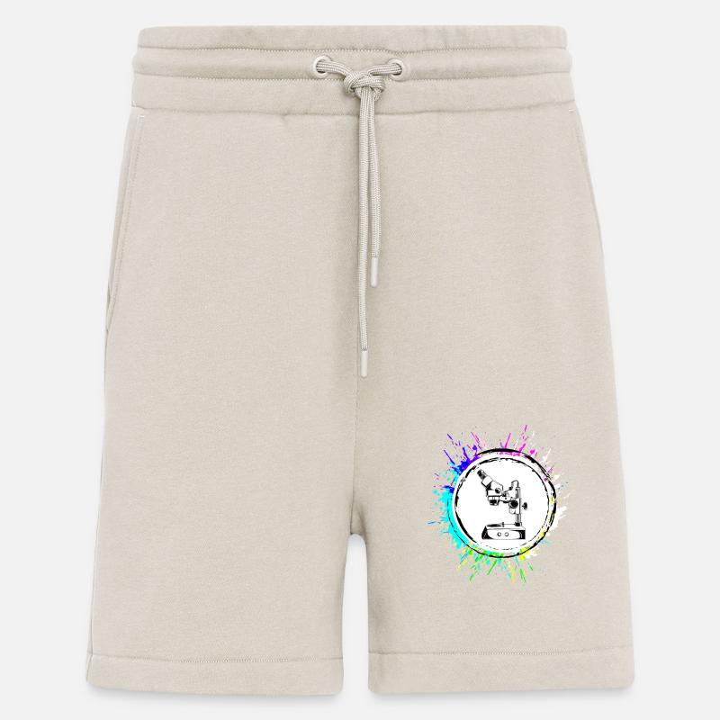 Icône de microscope Icône - Short bio décontracté fabriqué en UE - WARM CLAY