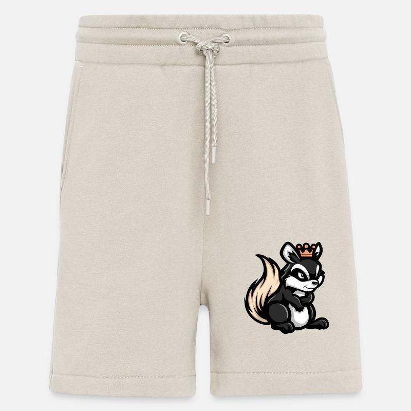 Skunk Comic Crown - Shorts - made by SPREAD - WARM CLAY