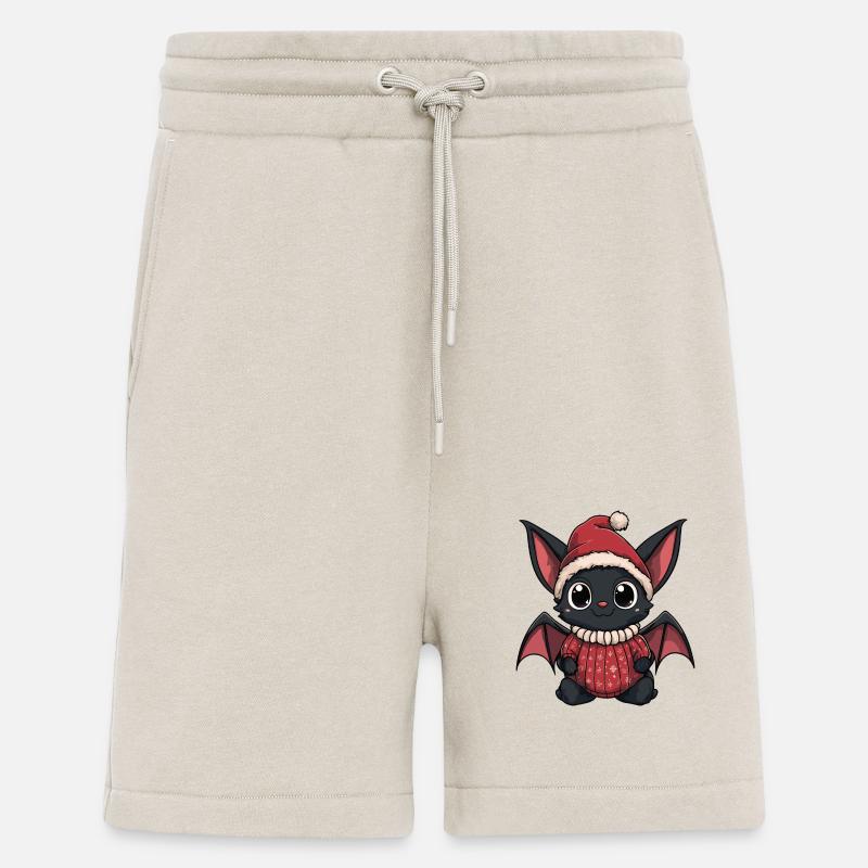 Bat Christmas Comic - Shorts - made by SPREAD - WARM CLAY