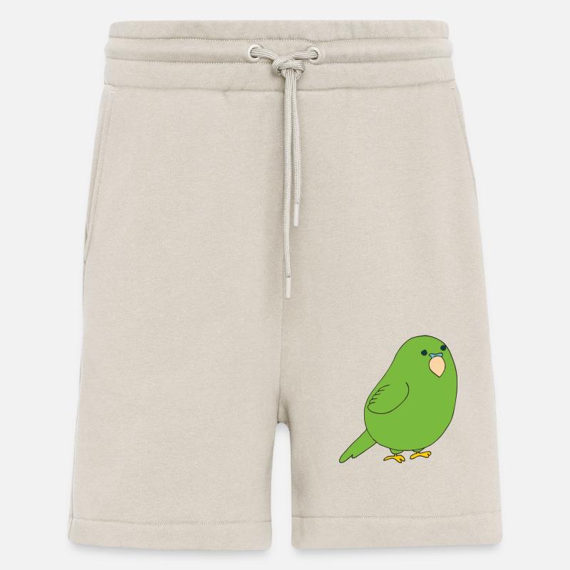 perruche ondulée - Short bio décontracté fabriqué en UE - WARM CLAY