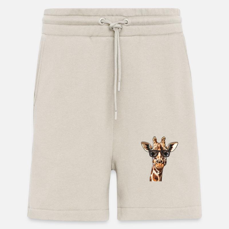 Giraffe Lustig Sommer - Shorts - made by SPREAD - WARM CLAY