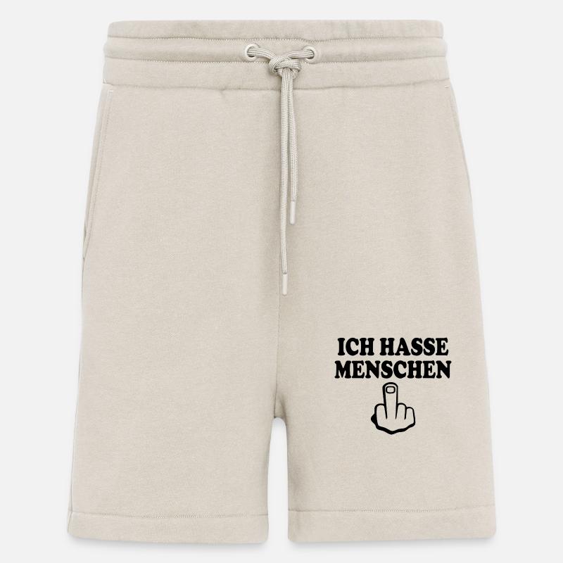 Ich hasse menschen Mittelfinger - Shorts - made by SPREAD - WARM CLAY