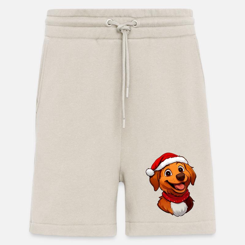 Hund Weihnachtsmann - Shorts - made by SPREAD - WARM CLAY