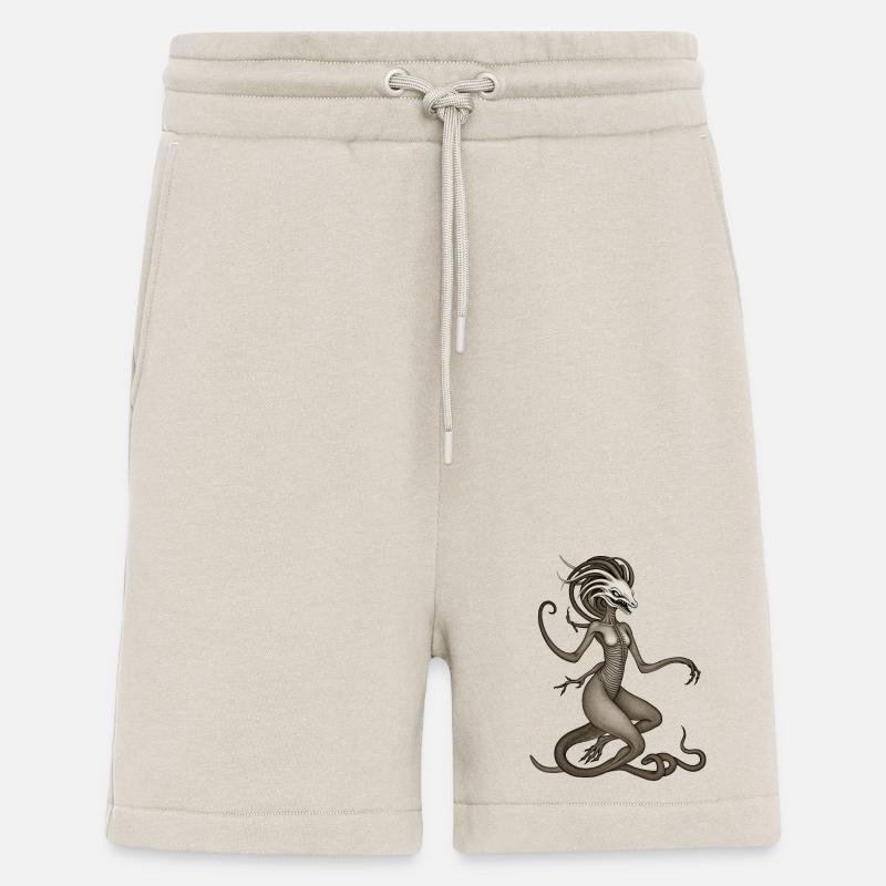 BUG #4 - dark hell - Short bio décontracté fabriqué en UE - WARM CLAY