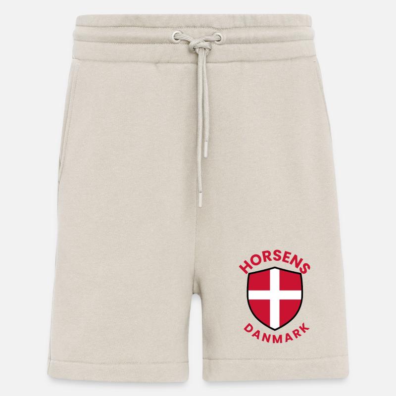 Horsens-Schild mit Dannebrog - Shorts - made by SPREAD - WARM CLAY
