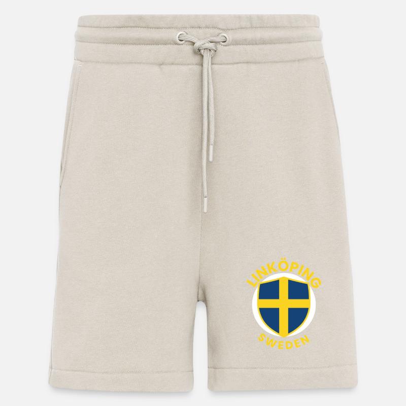 Linköping Suède Shield Tee - Short bio décontracté fabriqué en UE - WARM CLAY