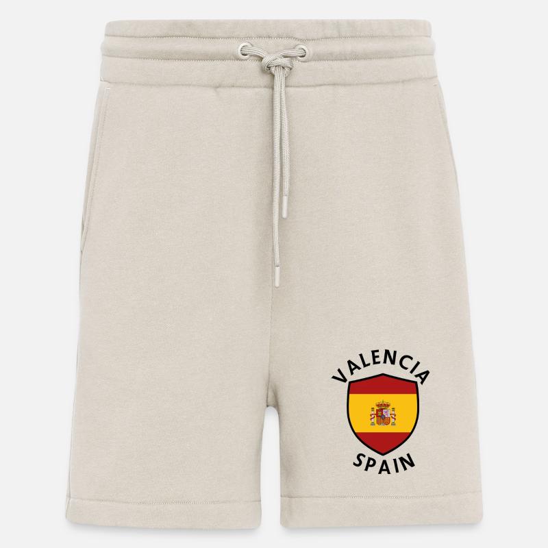 Valencia Spain Shield Pattern - Shorts - made by SPREAD - WARM CLAY