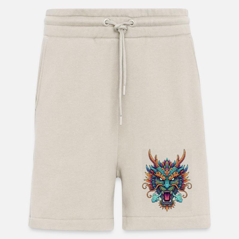 Bunte Drachenmaskenkunst - Shorts - made by SPREAD - WARM CLAY