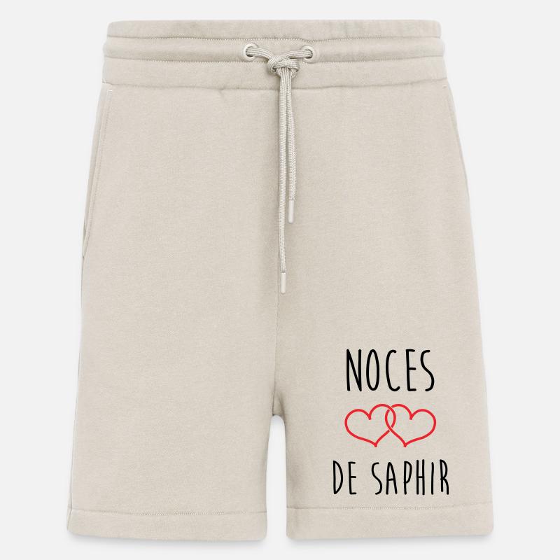 Saphirhochzeit 16 Jahre Ehe - Shorts - made by SPREAD - WARM CLAY