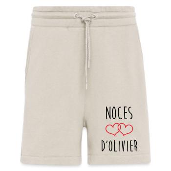 Noces d'Olivier 59 ans de mariage - Short bio décontracté fabriqué en UE - WARM CLAY - Devant