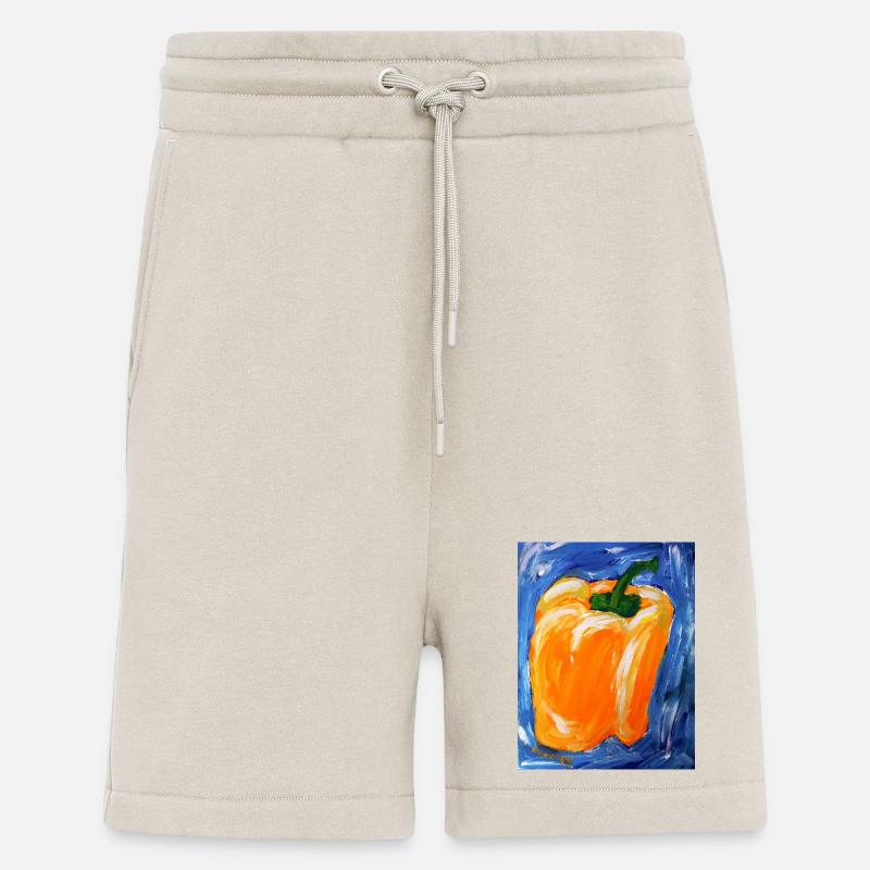 Oranger Paprika im Expressionismus - Shorts - made by SPREAD - WARM CLAY
