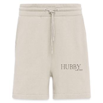 Papa est. 2025 / Nouveau papa / Enceinte - Short bio décontracté fabriqué en UE - WARM CLAY - Devant
