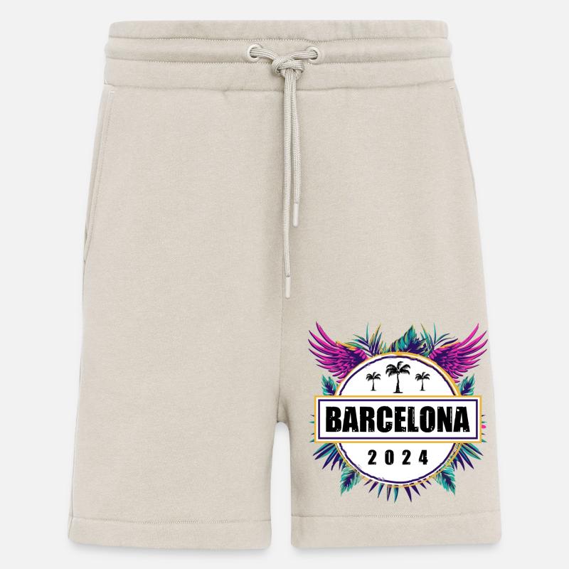 L’équipe de Barcelone 2024 - Short bio décontracté fabriqué en UE - WARM CLAY