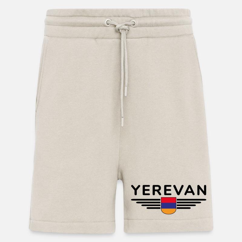 Erevan Design – Vivez l’Arménie - Short bio décontracté fabriqué en UE - WARM CLAY