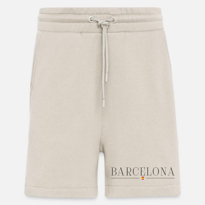 J’adore Barcelone - Short bio décontracté fabriqué en UE - WARM CLAY