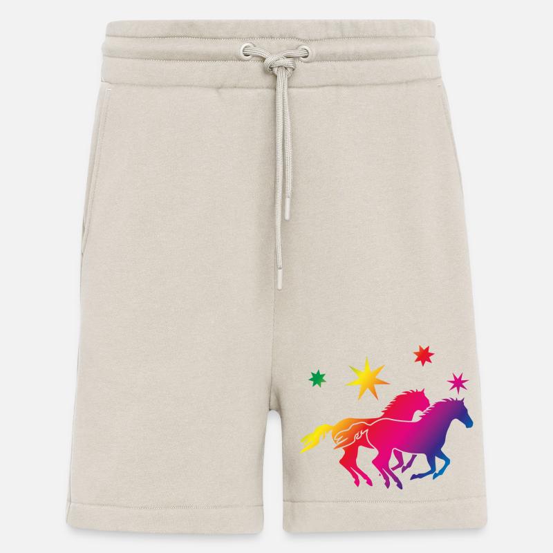 Regenbogenpferde Sternenglanz - Shorts - made by SPREAD - WARM CLAY