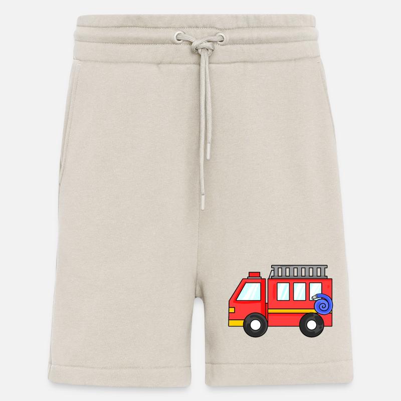 Fire Brigade Car - Shorts - made by SPREAD - WARM CLAY