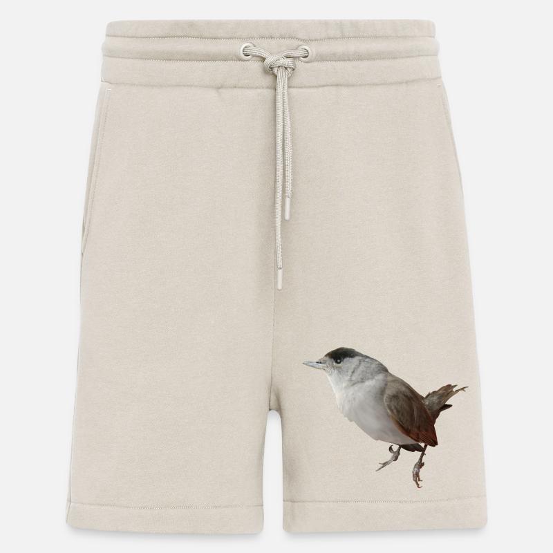 Mönchsgrasmückenmännchen - Shorts - made by SPREAD - WARM CLAY