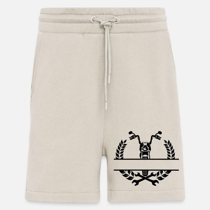 Motorradmechaniker- oder Werkstattlogo - Shorts - made by SPREAD - WARM CLAY
