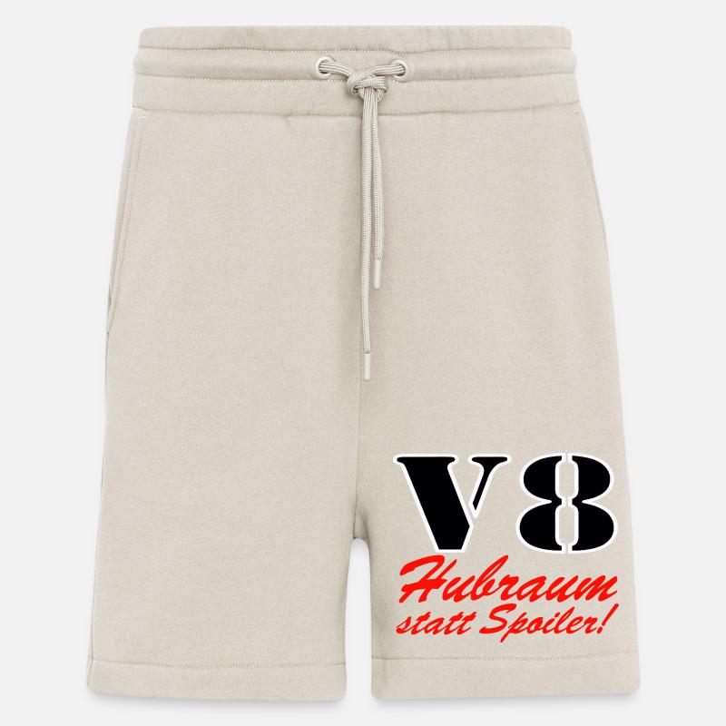 V8 Hubraum statt Spoiler ......................... - Shorts - made by SPREAD - WARM CLAY