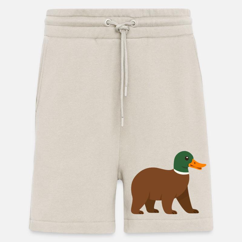The bear duck - it has a beak! - Shorts - made by SPREAD - WARM CLAY