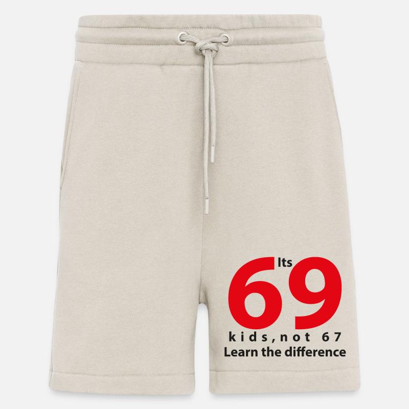 its_69 note 67 noir - Short bio décontracté fabriqué en UE - WARM CLAY