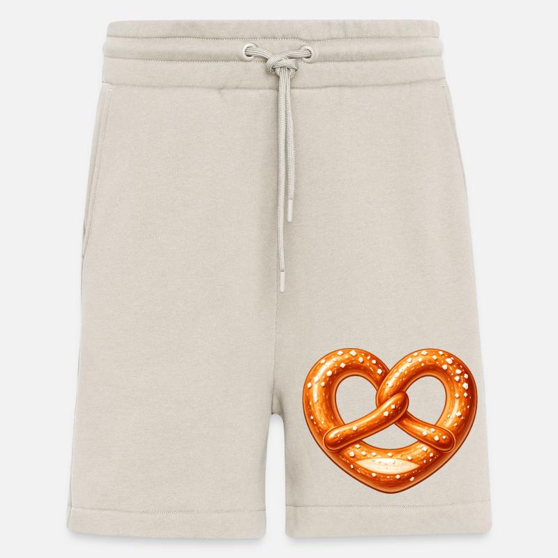 Brezel Herz Backen Bäcker Design - Shorts - made by SPREAD - WARM CLAY